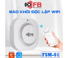 Báo Khói Độc Lập Kết Nối Wifi FB-Link FSM-01 (App TuyaSmart, Còi Báo Động, Báo Pin)